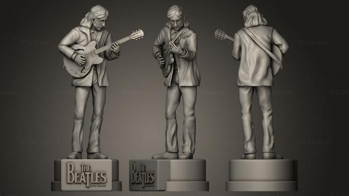 Статуэтки известных личностей (Джон Леннон, STKC_0048) 3D модель для ЧПУ станка